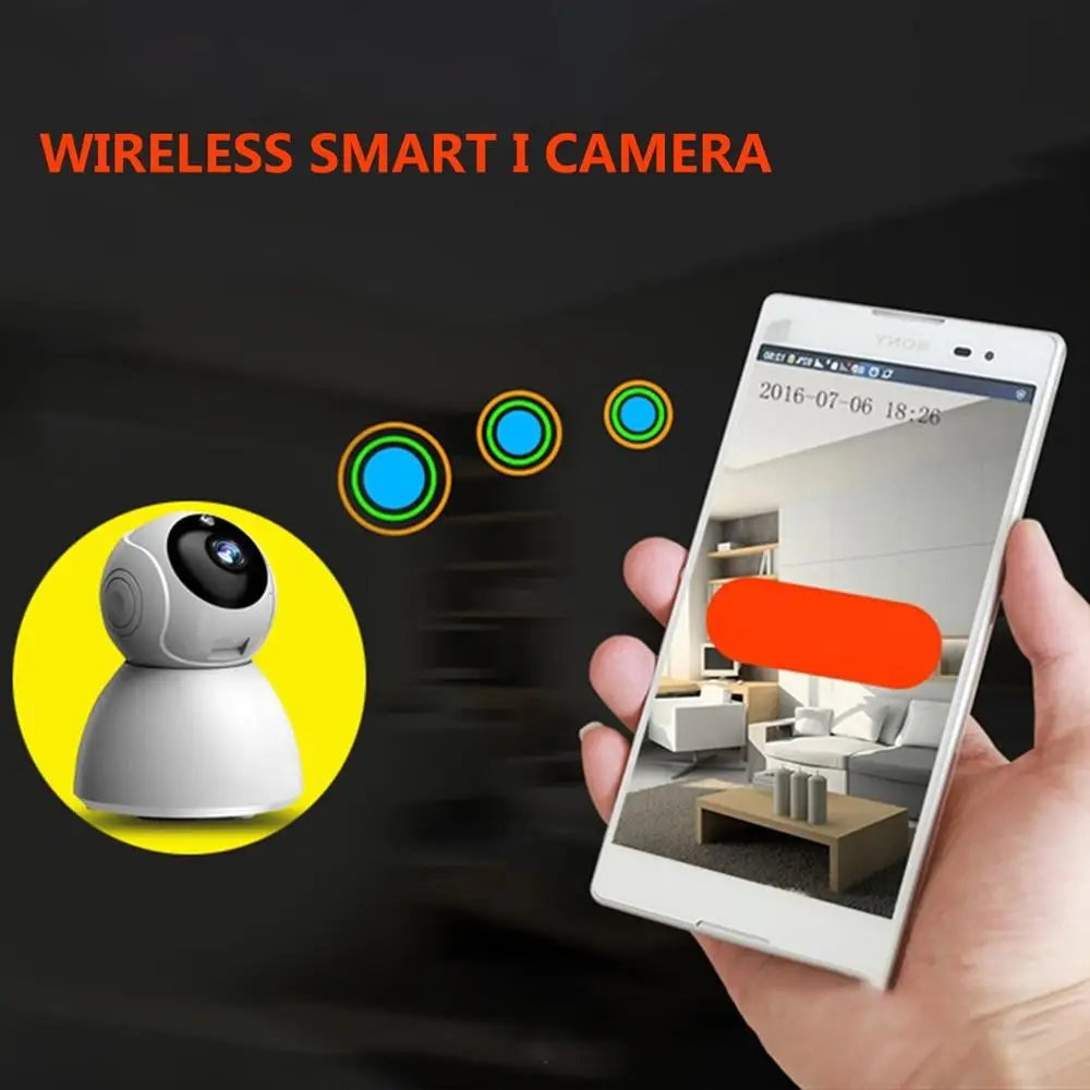 7 Lights Wireless Smart I Camera Infrared Home Hd Network Camera Wifi Mobile Phone Remote Monitor Set