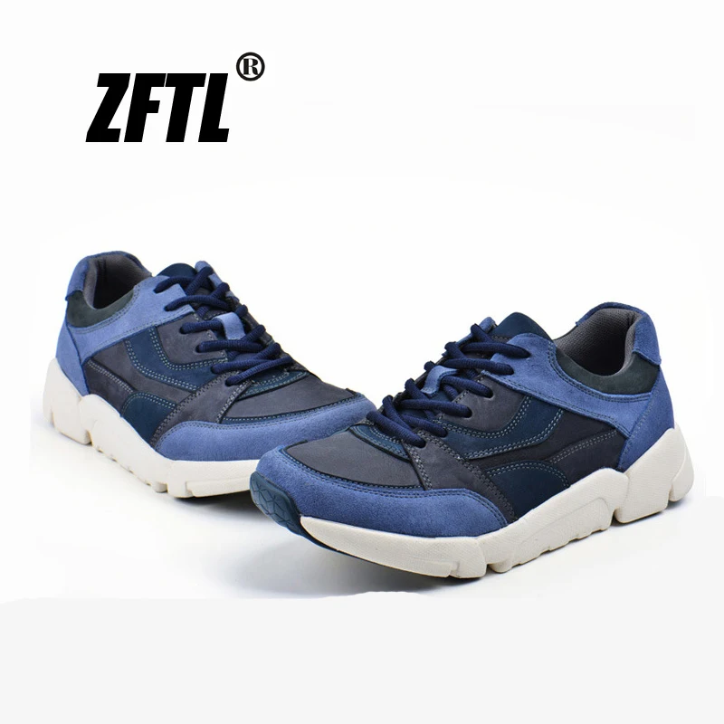 

ZFTL NEW men's sports shoes Men's genuine leather breathable running shoes man Lace up shoes Men's casual shoes 0175