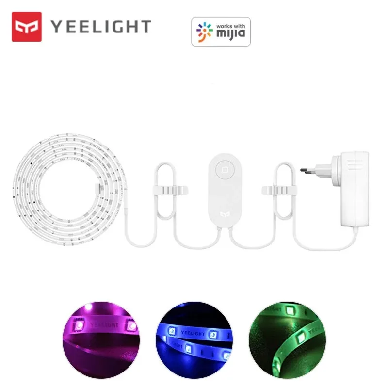 Умная Светодиодная лента XIAOMI MIJIA Yeelight Aurora Plus цветная RGB лампа с Wi-Fi 16 миллионов