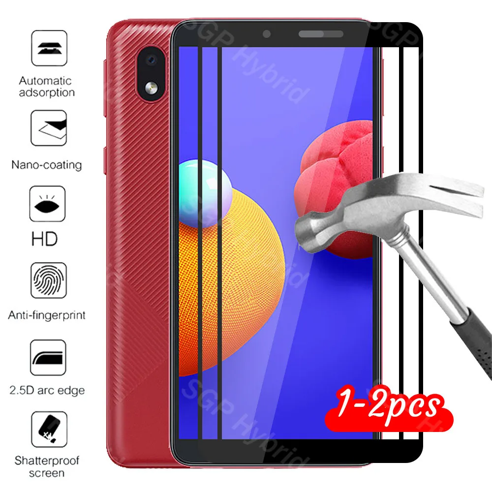 1 2 шт Защитное стекло для samsung a01 core case galaxy a 01 a013f a01core закаленное на sansung cover|Бамперы|