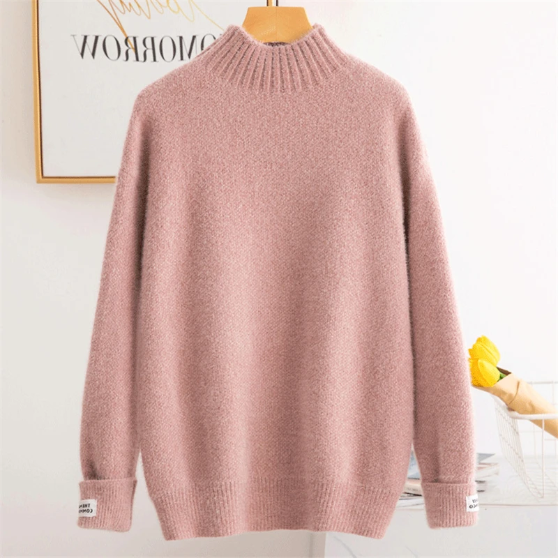 

High quality sweater,Sweater Women's, Loose-Fit Korean-style Base Sweater, WOMEN'S Top,