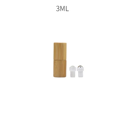 3ml Крошечные 1ml2ml3ml мини пустой бамбуковый макияж стеклянная с роликом пробный флакон духов Косметика ароматерапия эфирное масло бамбуковый контейнер - Цвет: 3ml