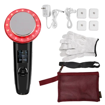 

EMS Infrared 6 in 1 Ultrasound Body Slimming Massager Fat Burning Beauty Machine Galvanic Infrared Ultrasonic Wave Therapy