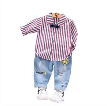 

Baby Boy Clothes Casual Infants Boys Clothing Sets Children Suit Long Sleeve T Shirt +Sports Jeans Pants Spring Autumn Kids Sets