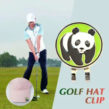 

Panda C247 Golf Cap Clip Golf Hat Clip Black White Practical Alloy Club Golf Ball Marker Durable Sports Decoration Outdoor