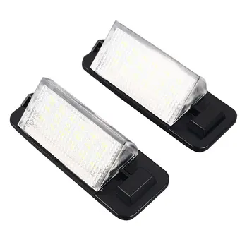 

Vehemo 2PCS DC12V LED License Plate Light License Plate Light Replacement Bright White Rear Lamp Automobile Number Plate Light