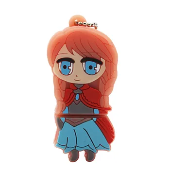

TEXT ME Beautiful Princess Anna model pendrive usb2.0 4GB 8GB 16GB 32GB pen drive USB Flash Drive creative Pendrive 64GB