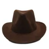 2022 Fashion Men Women Retro Cowboy Hat Roll Up Hat Wide Brim Hat Winter Outdoor Hat Size 56-58CM ► Photo 3/6