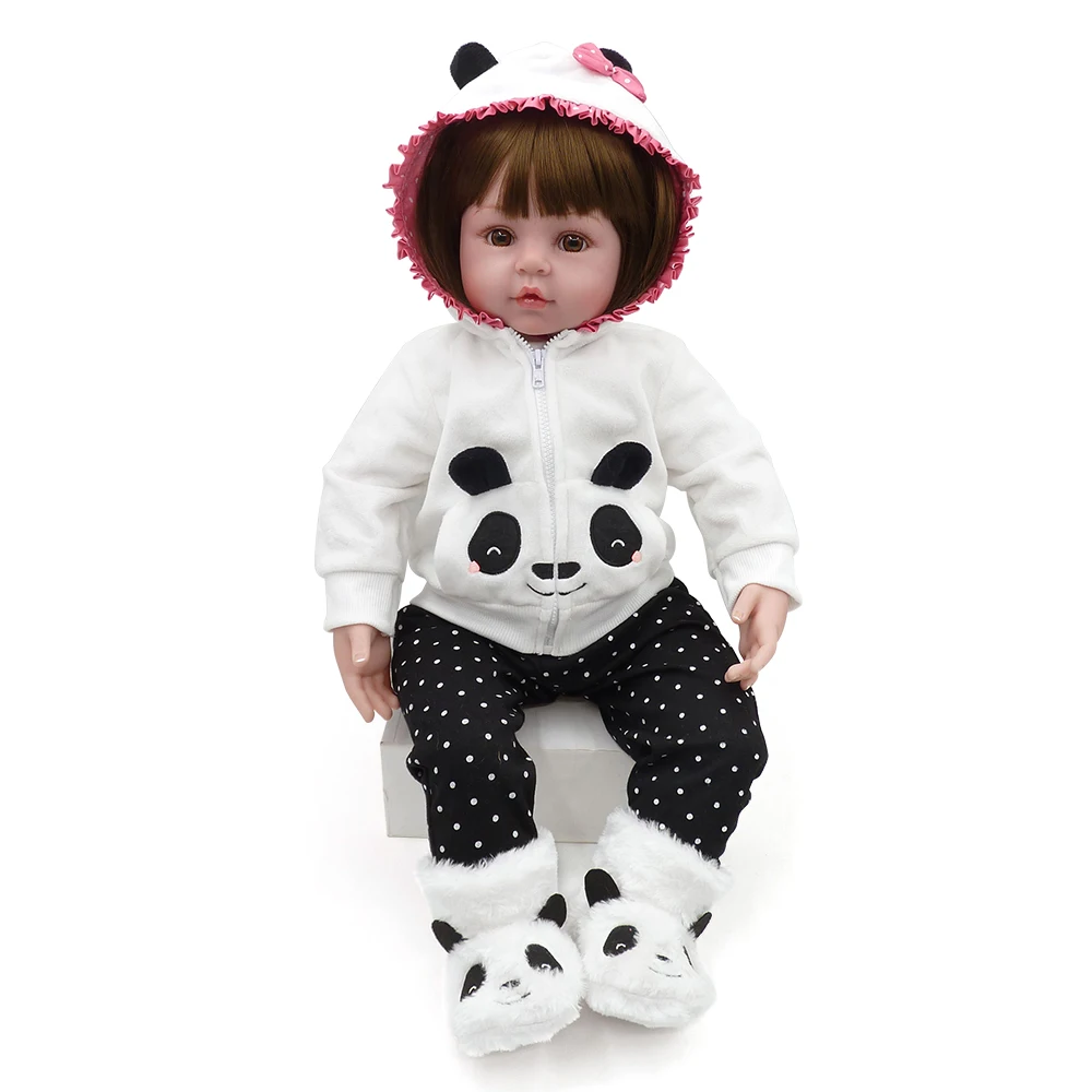 24 дюймов Decdeal силиконовые куклы Reborn Baby Большие размеры реалистичные куклы Мягкие сенсорные куклы для детей подарки на день рождения с кукольной одеждой