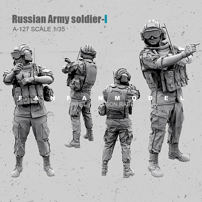 

1/35 Reisn Figure Kits Russian Modern Special Forces soldier self-assembled A-127B