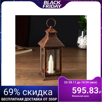 

Lighting fixture 48119/1 3хААА batteries black with gold patina 8х8х18 cm 4766904