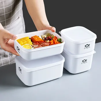 

Plastic Air Tight Fridge Food Container Bento Storage Box Kitchen Items Lunch Organizer Refrigerator Accessories Organizer