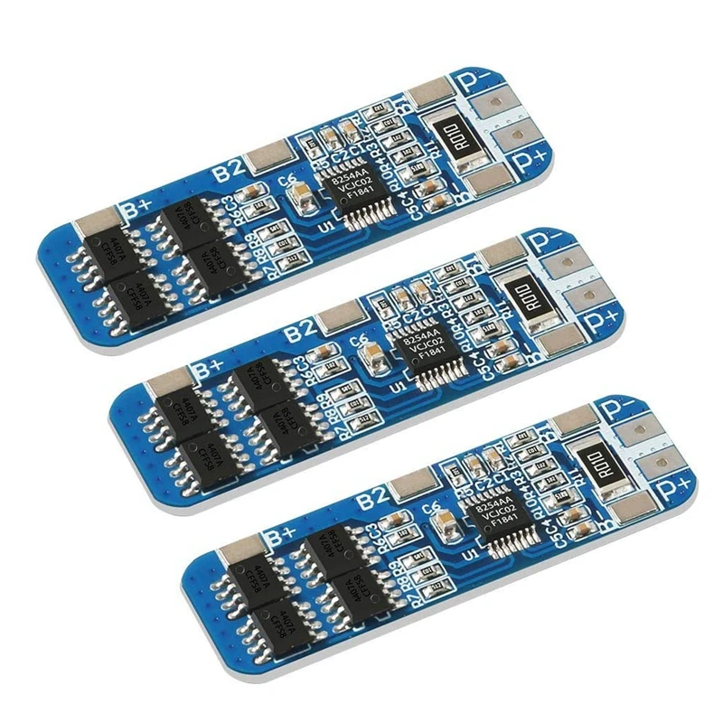 

3pcs 12V 10A 18650 Lithium Battery Charging Board with Protection Module Cell Charging Input Output PCB Protection Board