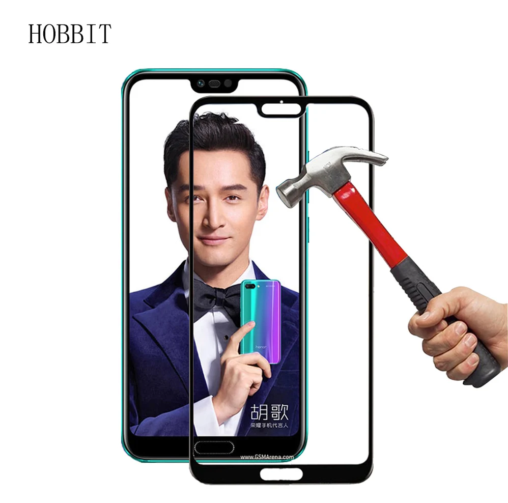 10 шт оптом для huawei honor 10 0,3 мм 2.5D полное покрытие 9H Премиум Закаленное стекло протектор экрана для honor lcd пленка
