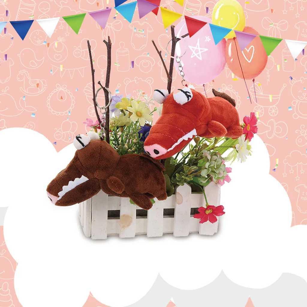 Mini Backpack Charms Pendant Trinket Cute Plush Toys Scrocodile Soft Stuffed Animals Dolls Gift lanyard keychain gadgets #A