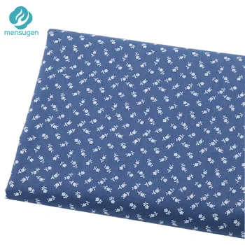 

Fabric Meter Navy with White Floral 100% Cotton Fabrics Suitable for Dresses Skirts Apron bed sheet Blankets DIY Sewing Cloth