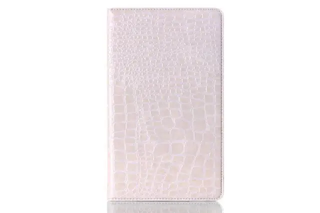 white Роскошный защитный чехол-подставка с крокодиловым узором для samsung Galaxy Tab S 8,4 T700 T705 SM-T700 SM-T705 8," чехол для планшета+ пленка - Цвет: white
