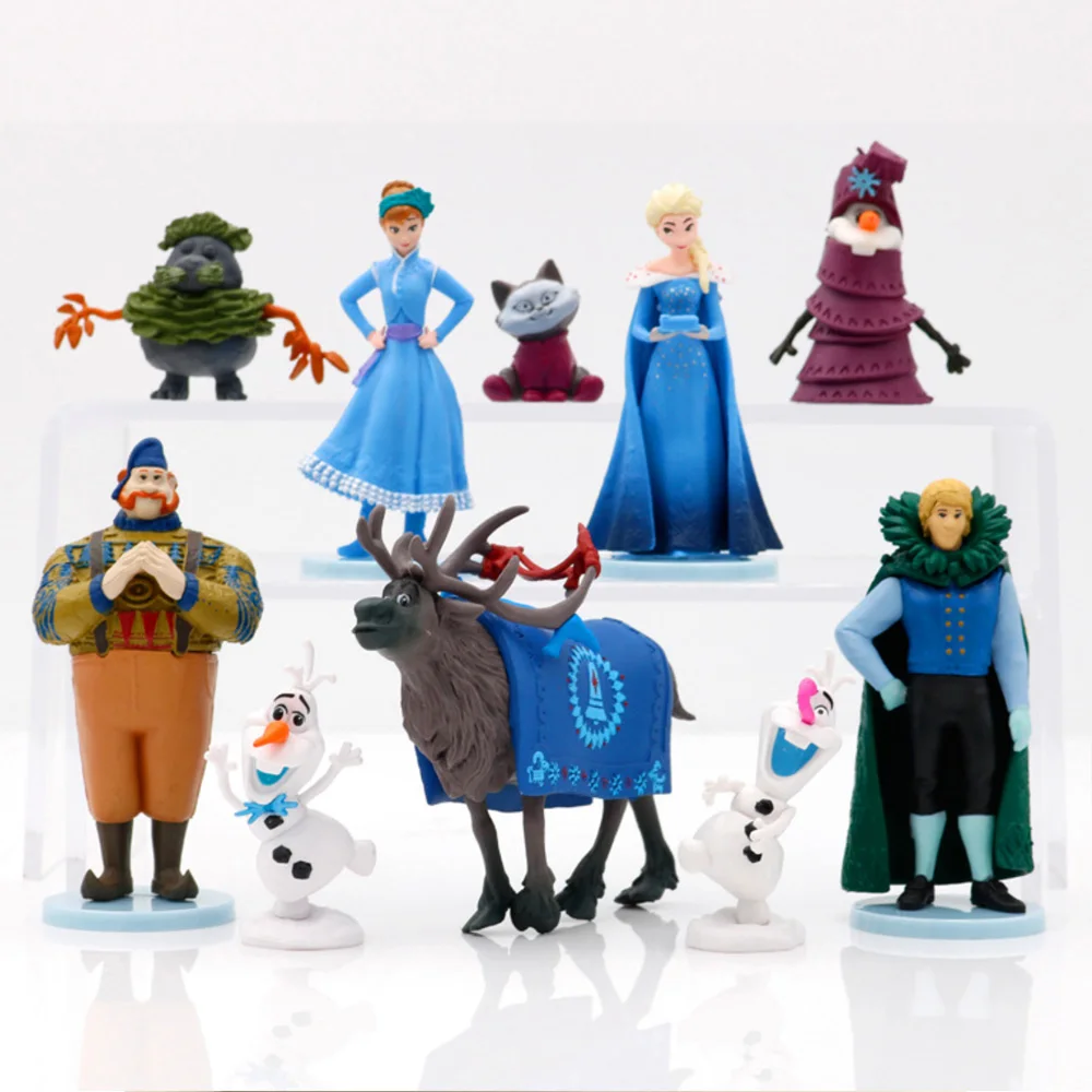 10 шт./компл. «Холодное сердце» 2 принцесса для девочек disney Эльза и Анна фигурку романтический набор игрушек для девочек Подарки на день рождения игрушка