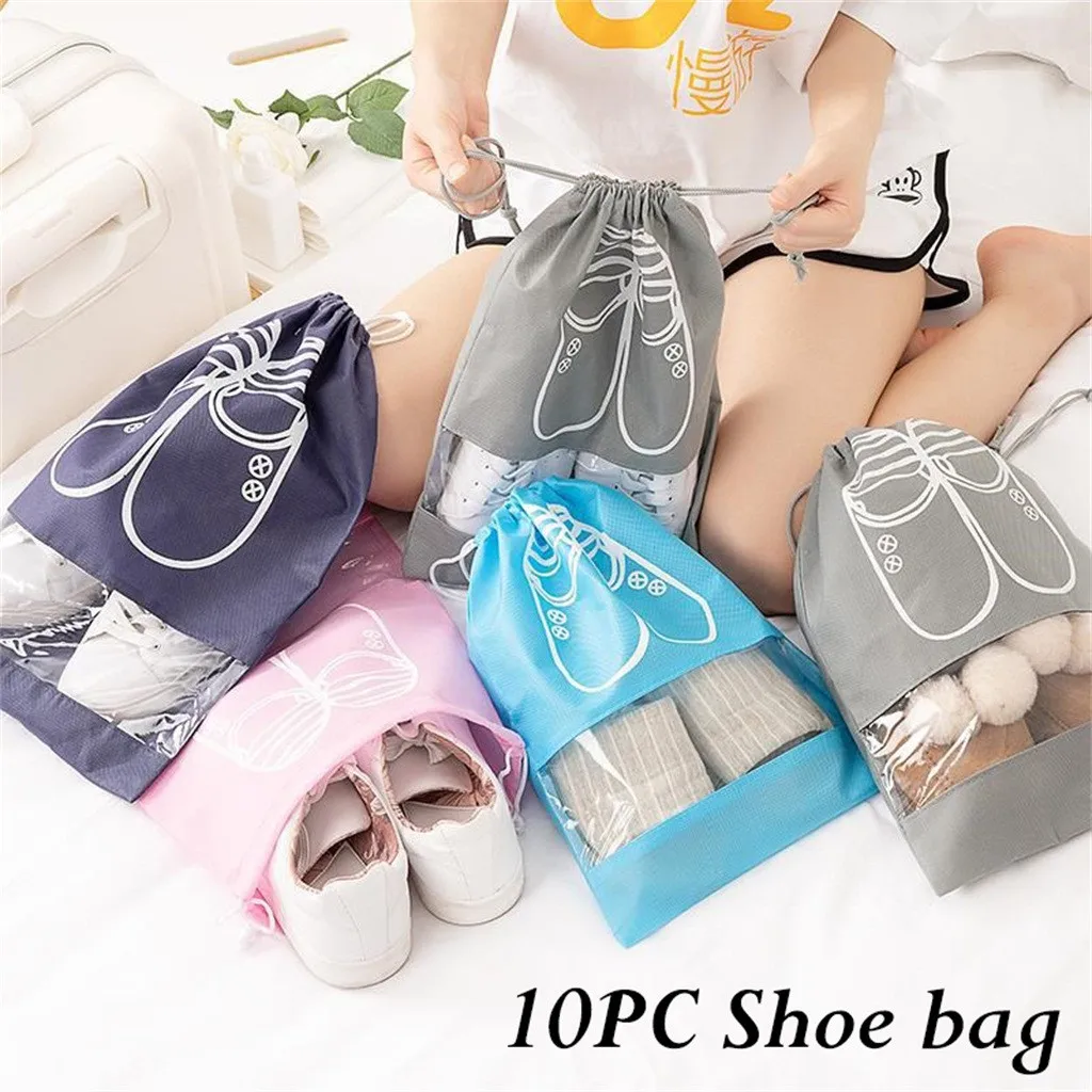 New Arrival Portable Storage Pouch with Drawstring Dust proof Shoes Clothes Bags 