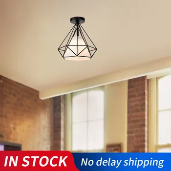 

Nordic Style Metal Lamp Vintage Industrial Rustic Flush Mount Ceiling Light Fixture Village Style Creative Retro Light Lamps