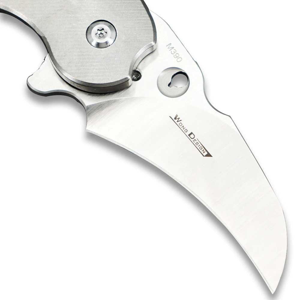 TwoSun ножи Мини M390 складной нож карманный нож кемпинг открытый инструмент выживания EDC титановые быстрооткрывающиеся шариковые подшипники TS181