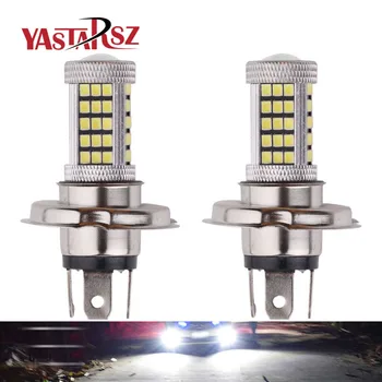 

2 pcs H4 HB2 2835 66 SMD Car Fog Light High Low Ice Blue Yellow Light Bulb For DRL 9003 Bright Than 33SMD