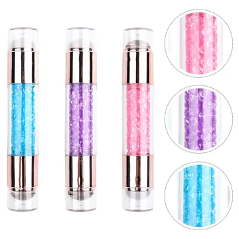 

3pcs Silicone Colorful Double Headed Manicure Pen Nail Stamper Manicure Stamper Nail Art Stamper for Beauty Salon Nail Shop Home