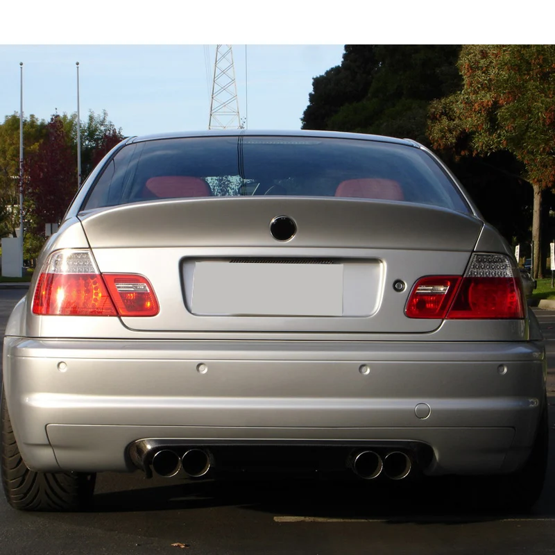 Углеродное волокно заднего бампера для губ спойлер, диффузор для BMW 3 серии E46 M3 купе 2 двери 2002 2003 2004 2005