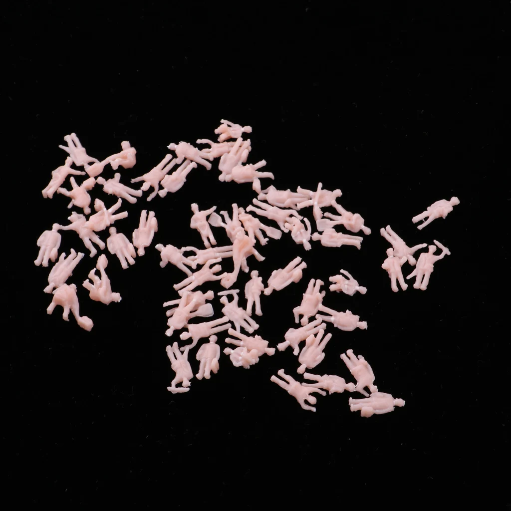 1/150 Scale Mini Plastic Worker Action Figures Model Trians Miniatures N