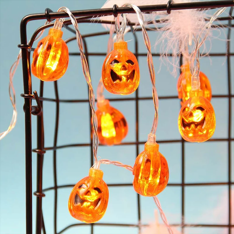 Прочная сказочная струнная Ландшафтная лампа 20LED супер яркая гирлянда для двора Сказочный светильник для романтического фестиваля садовая Тыква Сказочный светильник