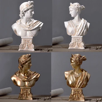 

Nordic Resin Character Sculpture Venus Ornament Retro Carving Goddess Statues Decoration Craft Home Study Sketch Model Figurines