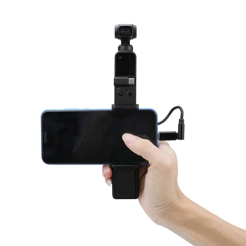 DJI OSMO Карманный ручной держатель для мобильного телефона фиксированный зажим Кронштейн Тип C кабель для OSMO Карманная камера стабилизатор Стенд аксессуары