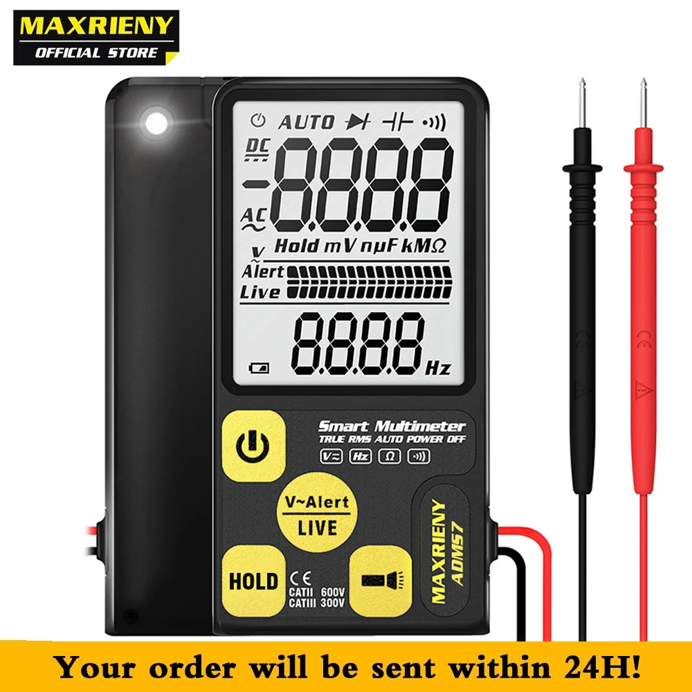 MAXRIENY S7 Цифровой мультиметр Многофункциональный 3 х строчный дисплей Вольтметр