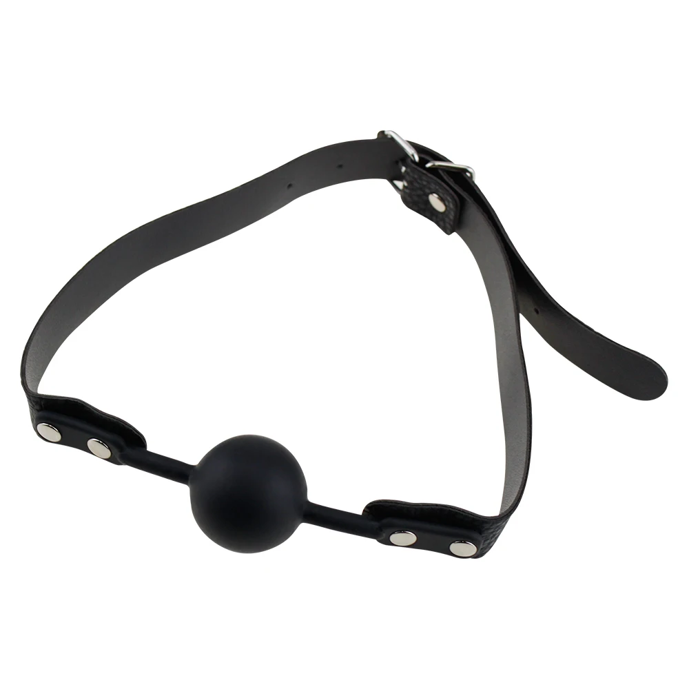 S L Silicone Open Breathable Mouth Gag Sex Bondage BDSM Fetish Mouth Restraints Sex Toy Ball