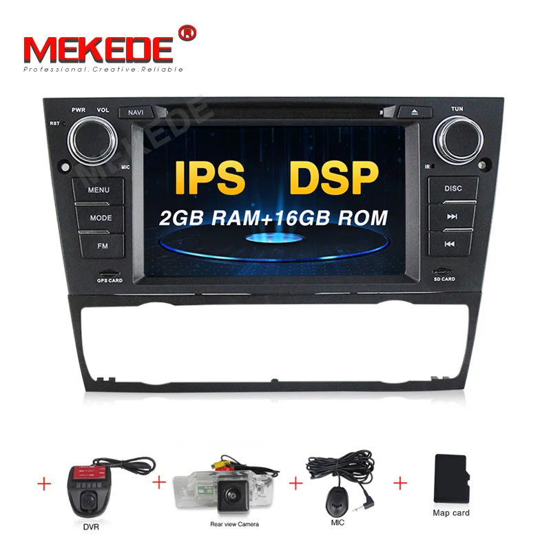 

MEKEDE 1024x600 1din Android 9.0 car GPS radio player navigation for BMW E90 E91 E92 E93 3 series wifi BT 2GB RAM DSP