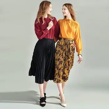 

HAVVA New Design Sense 100% Polyester Women’s Lantern-Full-Sleeve Solid Color Loose Shirt Female Spring Autumn Streetwear C4656