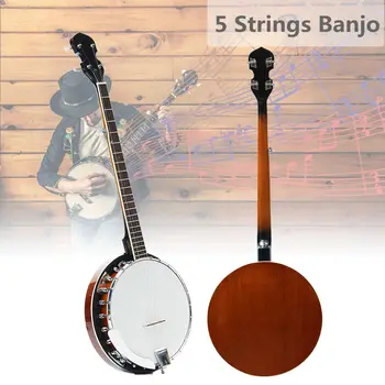 

IRIN 5 Strings Banjo Guitar Mahogany Wood Western Traditional Ukulele Concert Bass Guitar For Stringed Musical Instruments