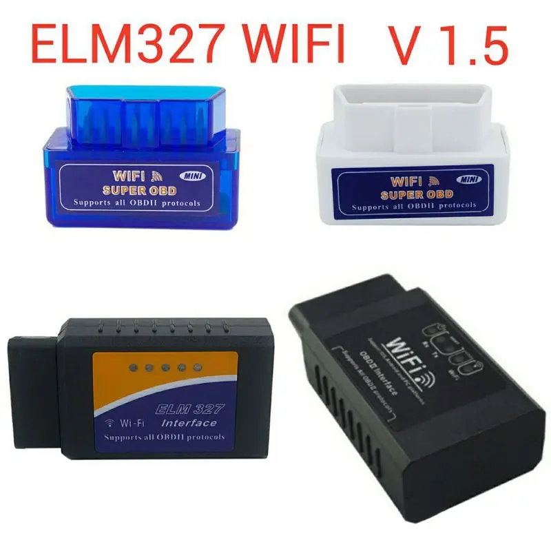 ELM327 V1.5 Поддержка Android OBD2 сканер wifi автомобильный диагностический инструмент