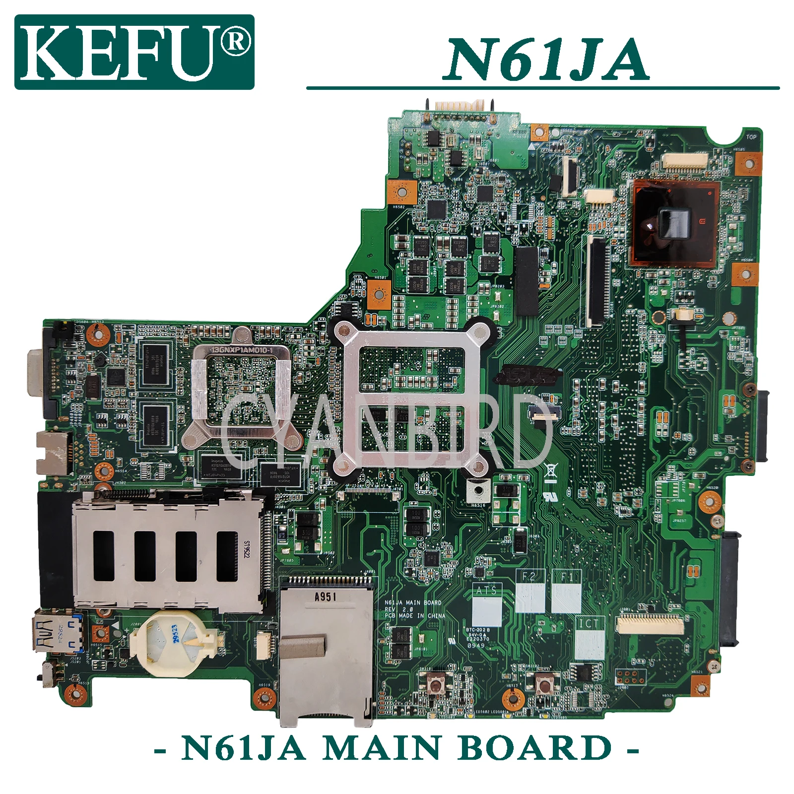 Placa-mãe Kefu N61ja Original Notebook Placa-mãe Placa-mãe para notebook - Imagem 2