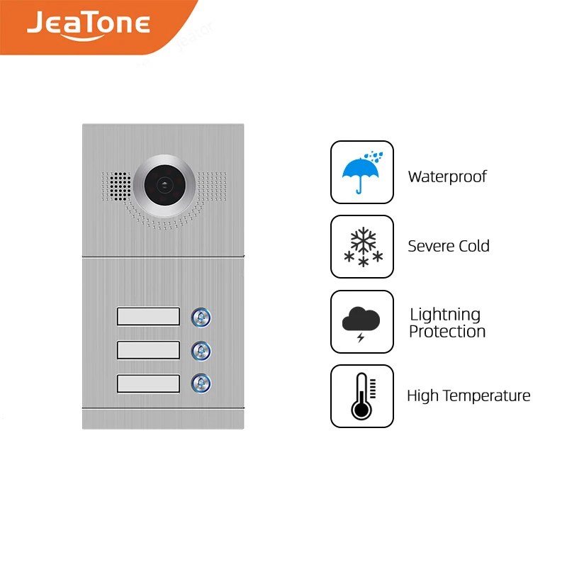 Видеодомофон Jeatone Wi Fi SIP 7 дюймов сенсорный экран|Видеодомофон| |