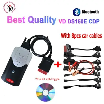 

2020 VD DS150E CDP Bluetooth for delphis 2016.0 R0 with keygen vd tcs cdp obd2 Scanner for delphis cars trucks diagnostic tool