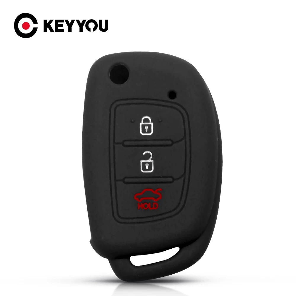 Силиконовый чехол для ключей от машины KEYYOU Hyundai Elantra Tucson i40 i20 i10 iX35 iX45 Creta Santa fe H-1 |