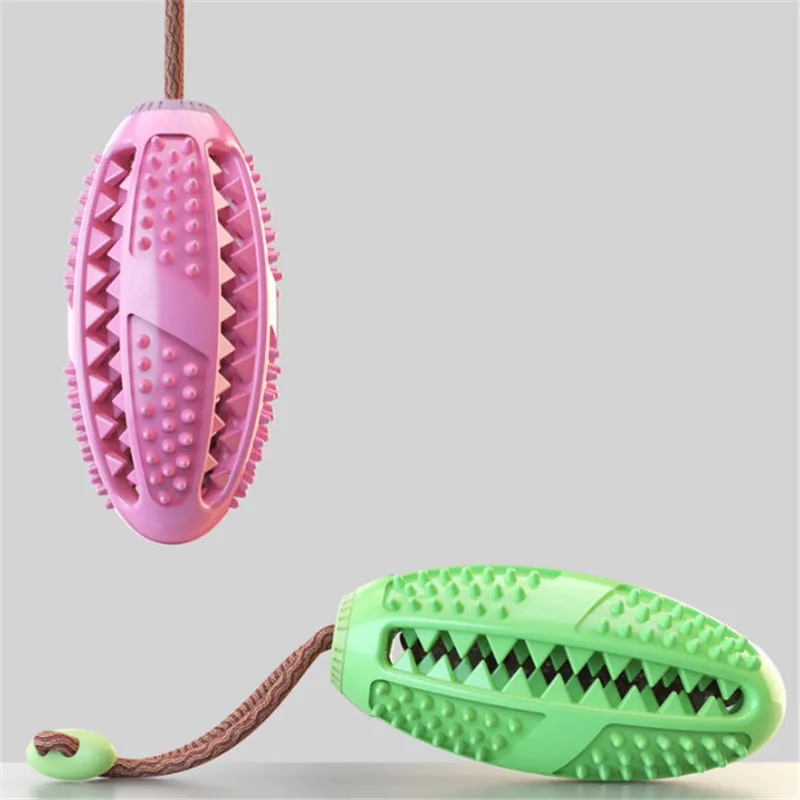 Pet Dog Toys Interactive Natural Rubber Ball Toy Funny Interactive Elasticity Clean Teeth Playing Moral Balls Dogs Chew Toys
