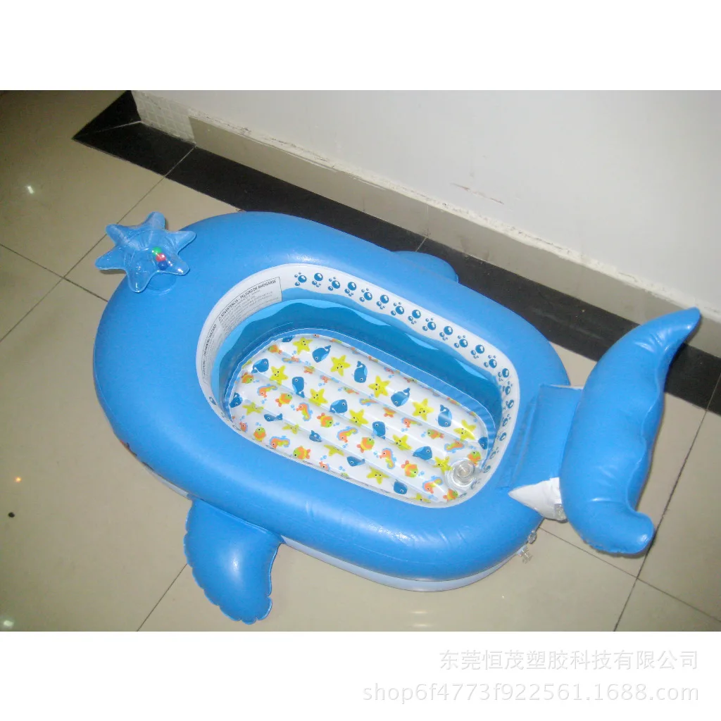 

New Products Inflatable Whale Riding Children Water Floating Bed Toy Environmentally Friendly PVC Air Mattress Children Water Be