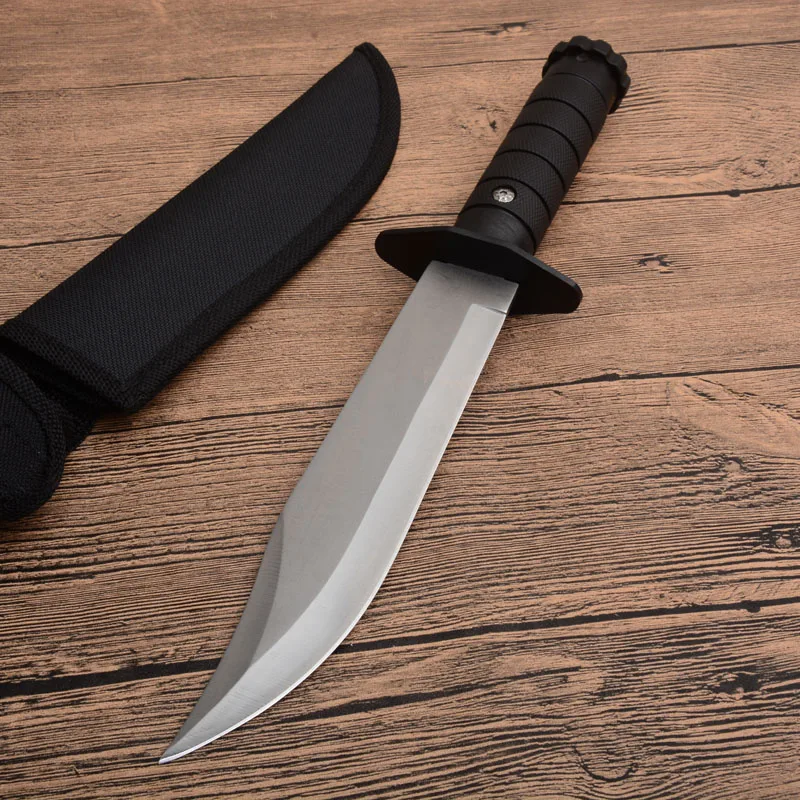 ToughKeng тактический охотничий армейский нож с фиксированным лезвием ABS пластиковая ручка, прямой нож в стиле Боуи с оболочкой