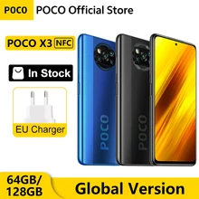 In Stock Global Version POCO X3 NFC 64GB / 128GB Smartphone Snapdragon 732G 6.67" Pocophone 64MP Quad Camera 5160mAh Battery