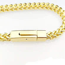 Мужской браслет из нержавеющей стали, цепочка на руку, мужские аксессуары, Очаровательные золотые браслеты, серебряные браслеты, простые, хип-хоп, персонализированные