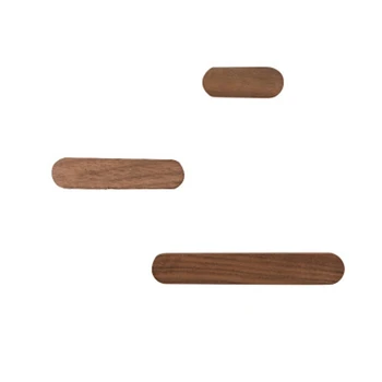 

3-Piece Creative net Key Hook Solid Wood Porch Wall Seamless Sticky Hook