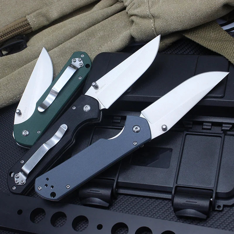 High Quality Outdoor Tactical Folding Knife 8CR13MOV G10 Handle Camping Security Defense Pocket Military Knives EDC Tool | Безопасность