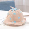 Cute Cotton love Baby Bucket Hat Round Beach Caps Boy Girl Sun Hat for kids 3-36 months match Clothes Summer Baby Girl Sun Hat ► Photo 3/6